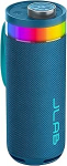 JLab Go Party kaasaskantav Bluetooth-k&otilde;lar 16H+ aku kestvusega - 10W juhtmevaba RGB valguse ja laborikvaliteediga k&otilde;lar, IP56 veekindel, tumesinine