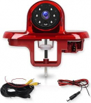 Hodozzy High Mount Brake Light tagurduskaamera Renault Trafic/Opel Combo/Opel Vivaro 2001-2014 AHD/CVBS Dual Mode koos parkimisjoonte ja &ouml;ise n&auml;gemisega, IP67 veekindel tagurduskaamera