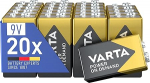 VARTA patareid, 9 V plokkpatareid, Power on Demand, leelismetallid, hoiupakett, nutikas, paindlik, v&otilde;imas, sobib suitsuanduritele, tulekahju- ja tulekahjusignalisatsiooniseadmetele, pakend 20-st.