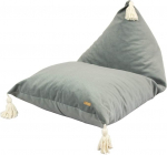 Velinda Children's Bean Bag Children's Pouf Seat Cushion Floor Cushion Lounger Bean Bag Stool (Colour: Grey)