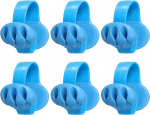 PATIKIL Kabel-Clips, Schreibtischkabel-Organizer, Drahthalter f&uuml;r Kabel, Handy-Ladeger&auml;t, USB-Kabel, Nachttisch, Zuhause, B&uuml;ro, Auto, Blau, 6 St&uuml;ck