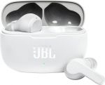 JBL Wave 200 TWS True Wireless In-Ear Bluetooth-k&otilde;rvaklapid valges v&auml;rvitoonis - sisseehitatud mikrofoniga juhtmevabad k&otilde;rvaklapid - kuni 20 tundi kestev muusika voogesitus - koos laadimiskohvriga