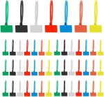Kabeletiketten, Kabelanh&auml;nger, zum Beschriften von Identifikationsetiketten, selbstsichernde B&auml;nder, Marker und Etikettierung, Kabelbinder f&uuml;r Heimwerker, Zuhause, B&uuml;ro, Garten, Garage, mehrfarbig