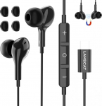 LAMSCAT USB C k&otilde;rvaklapid mikrofoniga, k&otilde;rvaklapid koos kaabliga, magnetiline stereos&uuml;steem ja helitugevuse reguleerimine Samsungi, Huawei, iPhone 15, Google Pixel, Xiaomi, One Plus jne. jaoks. Must