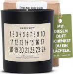 Advendikalendri l&otilde;hnak&uuml;&uuml;nal klaasis koos s&otilde;nadega Naturally Handmade - J&auml;tkusuutlik stiilne kalender, mille kaudu l&auml;bida - H&auml;id j&otilde;ule advendiks - Ilus kaunistamise idee