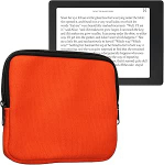 kwmobile Canvas Case &uuml;hildub 6,8-7-tollise eReaderiga - Canvas Sleeve for e-Reader with Zip - Orange