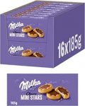 Milka Choco Minis - Mini Stars - &scaron;okolaadik&uuml;psised piimakreemi ja &otilde;rna alpi piima&scaron;okolaadiga - 16 x 185g