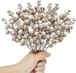 12 tk lumine j&otilde;ulumarjad koos glitter varred j&auml;&auml;tunud j&otilde;ulumarjad kaunistused kunstlik j&otilde;ulumarjad korjab j&otilde;ulukingi garland j&otilde;ulupuu kaunistused