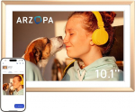 ARZOPA D10 metallist digitaalne pildiraam 10.1 tolli tasuta pilvesalvestus WALN pildiraam digitaalne HD puuteekraan ilma tellimuseta jagage fotosid videoid individuaalne &otilde;nnitluskaart kingituseks - D10 Gold
