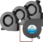 WINSINN 5015 Fan 12V 3D Printer 12V Fan Blower Turbine Turbo Double Ball Bearings Brushless Cooling 50mm x 15mm 2PIN (Pack of 4)