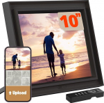 Pix-Star Digitaler 10 Zoll Fotorahmen Pix-Star Wi-Fi & Cloud | Teilen Sie Videos und Fotos per E-Mail und App | Bewegungsmelder | Elektronischer Bilderrahmen