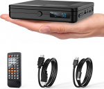 DVD m&auml;ngija telerile, Mini DVD m&auml;ngija HDMI 1080P Upscalinguga, k&otilde;ik regioonivabad, USB 2.0 pordi ja kaugjuhtimispuldiga, Breakpoint m&auml;lu, Smart TV jaoks, integreeritud PAL/NTSC