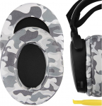 Geekria QuickFit proteiinnahast asendusk&otilde;rvapadjad SteelSeries Arctis 3, Arctis 5, Arctis 7, Arctis 9X, Arctis PRO k&otilde;rvaklappidele, k&otilde;rvapadjad, k&otilde;rvakuppide remonditarvikud (Camo)