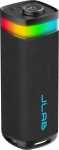 JLab JBuds Party kaasaskantav Bluetooth-k&otilde;lar 12H+ aku kestvusega - 30W traadita RGB valguse ja laborikvaliteediga k&otilde;lar, IP56 veekindel, must