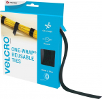 VELCRO Brand | &Uuml;hekordsed korduvkasutatavad kaablipaelad | Mitmeotstarbelised kaablipaelad | T&auml;iuslik lauatarvik kaablijuhtimiseks ja DIY | Must | 10mm x 15m