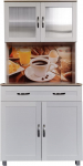 HTI-Living Blanca Bistro Kitchen Buffet 1 Drawer Tall Cupboard White
