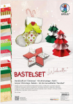 Ursus 7940099 J&otilde;uluk&auml;sitluskomplekt, 26 lehte erinevates materjalides, v&auml;rvides ja mustrites, u. 23 x 33 cm, j&otilde;ulukaunistuste meisterdamiseks, lugematute k&auml;sit&ouml;&ouml;de tegemiseks, v&auml;rviline