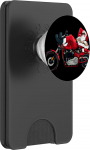 Frischer Weihnachtsmann mit Motorrad f&uuml;r freche Weihnachten PopSockets PopWallet f&uuml;r MagSafe