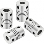 hankekaart Flexible Kupplungen, 6 mm kuni 8 mm, Gelenkverbinder aus Aluminiumlegierung, flexible Wellenkupplungen, Motorkupplung f&uuml;r 3D-Drucker, CNC-Maschine, Motorf&uuml;hrung, DIY-Encoder D16 x L 23 mm
