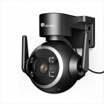 Ctronics 5 x Optical Zoom Outdoor Surveillance Camera, Car Tracking, 30 m Night Vision in Colour, 5G/2.4GHz WLAN PTZ Camera, 128GB TF/Cloud/NAS/FTP, PC/App, Wall and Ceiling Mounting, Black