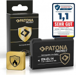 PATONA Protect V1 EN-EL14 EN-EL14a aku (1100mAh) koos NTC anduriga ja V1 korpusega