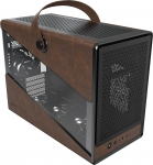 MONTECH Heritage mATX Micro Form Factor Compact Leather Gaming Case koos Signature Grip Designiga Toetab uusimaid GPUsid ATX toiteallikas 360mm AIO 4 ventilaatorit K&otilde;rvaklappide riputusklamber Must
