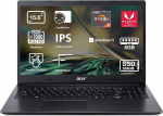 Acer Aspire 3 A315-23-R2XY S&uuml;learvuti 15.6" Full HD (AMD Ryzen 5 3500U, 8GB RAM, 256GB SSD, AMD Radeon Vega 8, Windows 11 Home), must, QWERTY Hispaania klaviatuuriga