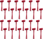 Holzhammer, 24 St&uuml;ck, rot, 15 cm, Richterhammer Requisiten, f&uuml;r Halloween, Partys, DIY Malerei und Knacken Aktivit&auml;ten