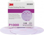 3M 30369 Hookit Purple 3 P1000 Grit Finishing Film Disc by 3M