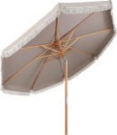 Sekey P&auml;ikesevarju tupsudega 300 cm puidust p&auml;ikesevarju Turu vihmavari Aia vihmavari Patio vihmavari &uuml;mmargune UV50+