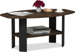 Furinno 11179CWN Simple Design kohvilaud, Columbia p&auml;hkelpuu/must