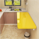 An der Wand montierter Klapptisch zum Essen und zur Computernutzung. Platzsparender, unsichtbarer Schreibtisch mit 4 Farboptionen und verschiedenen Gr&ouml;&szlig;en