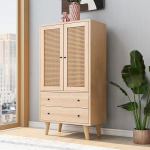 Merax elutoa riidekapp uste ja sahtlitega, suur panipaik, 60D x 40W x 120H cm, puit, puit