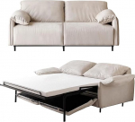 Diivanvoodi elutuppa, 2-in-1 pikendatav kaasaegne mitmek&uuml;lgne magamisdiivan Memory Foam madratsiga - ruumikas 2-kohaline diivan korteri magamistuppa