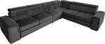All4All Fondi V nurgadiivan magamisfunktsiooniga - L-kujuline elamusmaastik - XXL diivan - 330 x 260 cm - Suur diivanvoodi voodikastiga - V&auml;rvide valik - k&uuml;lg paremal - kaasaegne - suur 19
