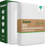 SLEEPZEN madratsikaitse 100 x 200 cm Orgaanilisest puuvillast molletoonist madratsitee &Ouml;ko-Tex sertifitseeritud 100% puuvillasest looduslikust fliisist tervislik ja vaikne, madratsitee ei ole vetth&uuml;lgav - valmistatud ELis.