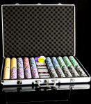 Poker case 1000 laser poker chips poker set aluminum case poker card dice