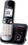 Panasonic KX-TG6861GB juhtmeta telefonid automaatvastajaga, helistaja tuvastamine, h&auml;irivate k&otilde;nede blokeerimine, automaatne k&otilde;nede blokeerimine, t&auml;isdupleks-k&otilde;nede vabak&auml;efunktsioon, LCD-ekraan, musta v&auml;rvi