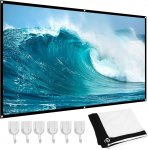 Projektsioon Duk, 60-100 Tum 16:9 HD Projector Duk 3D Film B&auml;rbara Dukgardiner, Dubbelsidig Tv&auml;ttbar Utomhusprojektorduk for Hemmabio, (84 tum)
