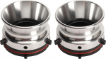 1 paar Nab Hub adapterid, 10-tolline Reel to Reel lintide salvestajate Nab Roller Hub adapter Studer Akai jaoks alumiiniumist Nab Hub seade (h&otilde;bedane)