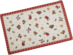 Villeroy & Boch Toy's Delight Placemat Punane ja valge, masinpesu, j&otilde;ulukaunistus, gobel&auml;&auml;nist platsivaip, j&otilde;ulukaunistus, puuvillane, pol&uuml;ester (6 tk.)