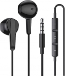 Hi-Res k&otilde;rvaklapid mikrofoniga iPhone'ile, iPodile, iPadile, MP3-le, Samsungile, kerged k&otilde;rvaklapid helitugevuse reguleerimise seadmega, 3,5 mm pistikupesa - mustad