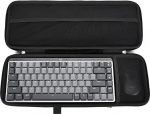 RAIACE k&otilde;vakott Logitech MX Mechanical Mini juhtmevaba valgustusega klaviatuurile ja Anywhere 3 Compact hiirele. Ainult korpus seisab. - Must