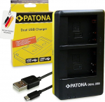 PATONA Dual Charger (USB-C/Micro USB) for DMW-BLG10 DMW-BLE9 Battery Compatible with Panasonic DMC-GF6 DMC-GF3 GF5 GF6 DMC-GX7 DMC-LX100 DC-GX9 DMC-GX80 DMC-TZ101 DC-TZ202 DMW BLE9E BLG10E