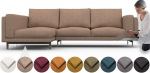 mugavalt Cover for Nockeby 2 Seater diivan koos Chaise Longue vasakpoolse asenduskaitsega Heavy Duty 11 t&uuml;kki pehme vastupidav pestav kangas, mida on lihtne puhastada ja asendada (Crown).