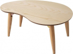EMOOR Kokkupandav laud puidust v&auml;ike pirnikujuline (B 80 x S 52 cm) naturaalset v&auml;rvi kohvilaud Tatami laud