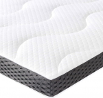 Amazon Basics, madratsitopper 80 x 190 cm, 7 cm k&otilde;rgus geel vaht madratsitopper, valge