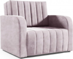 LIKMA Otto Dirty Pink 1-istmeline diivan Small 105 x 90 x 100 cm &Uuml;ksiktool Velvet T&auml;ielikult kokkupandud kaasaegne diivan Magamistool Kokkupandav vooditool magamisfunktsiooniga Kangas: Jasmine 61