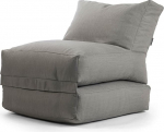 mokebo Outdoor Bean Bag 'The Summerdream', Bean Bag koos t&auml;idisega v&otilde;i aia lamamistool sise- ja v&auml;litingimustes kasutamiseks, ka &otilde;uepadjana, lamamistoolina v&otilde;i lamamistoolina lastele ja t&auml;iskasvanutele kivihallilisena