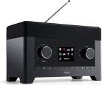 Teufel Radio 3SIXTY - Premium DAB+ digitaalne raadio Bluetooth-k&otilde;lar Interneti-raadio WLAN raadio HiFi helis&uuml;steem 360&deg; helis&uuml;steem koos subwooferiga, h&auml;irefunktsioon, muusika striimimine, akupank - must